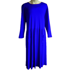 Ladies Dress with Gathered Skirt- Lg.Slv